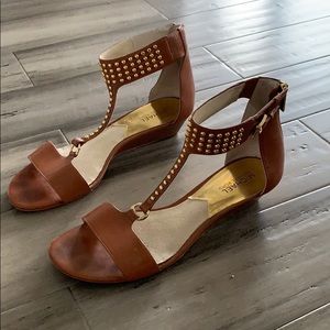 Michael Kors Gold Studded Sandals